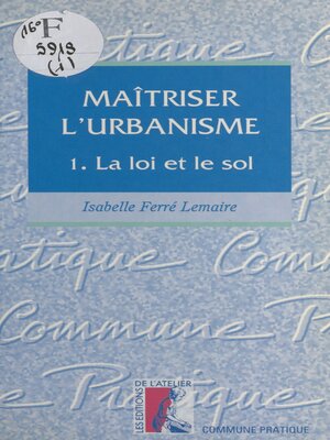 cover image of Maîtriser l'urbanisme (1)